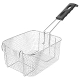 Cabilock Canasta Frita Canasta De Frituras Cesta De Comida Frita Cesta Para Freír De Malla Fina Cesta Para Freír Cuadrada Cestillo Freidora Colador Para Freir Filtrar Alimento Cuadrado