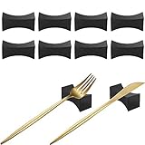 DECARETA 10 piezas soporte soporte para palillos de palillos, soporte para palillos, cuchara, tenedor, cuchillo, forma de almohada, accesorios de cocina, utensilios de cocina, soporte para cubiertos
