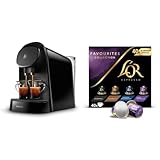 Philips L'Or Barista Original, Cafetera Espresso de Cápsulas, Para cápsula Simple y Doble, Negro + L'OR Espresso Coleccón Favoritos, 40 Cápsulas Compatibles Nespresso (R)* - Amazon Exclusive