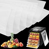 6 Piezas Hojas Deshidratadoras de Silicona,35,6×35,6cm Alfombrillas Deshidratadoras de Frutas,libre de BPA,Reutilizable Esteras Deshidratantes de Fruta Alimentos,Hojas Deshidratador de Silicona