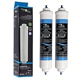 FilterLogic FFL-191X | 2x Filtro de agua externo compatible con Samsung, LG con DA29-10105J, HAFEX/EXP, HAFEX, 5231JA2010B, FSS-002, ADQ73693903, ADQ736939 Cartucho para Frigorífico americano