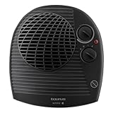 Taurus TFH-3001 - Calefactor, 2000W, 2 potencias de calor, función ventilador, termostato regulable, sistema de seguridad, diseño compacto 26x25x10 cm