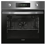 Candy Idea FIDC X625 L, Horno Multifunción, 70L, 1 Bandeja y 2 Rejillas, Ventilador Radial, Limpieza Aquactiva, Convección, 8 Funciones, Display Timer y Mandos, Puerta Doble Cristal, Inox y Negro