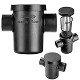 KADAX Filtro para Conectar Bajante y Depósito de Lluvia, Filtro Exterior para Tanque de Agua