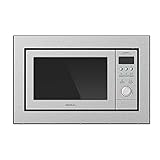 Cecotec Microondas encastrable Digital GrandHeat 2500 Built-In Steel. 900W, Integrable, 25 Litros, Grill, 10 funciones preconfiguradas, Multicooking, Quick Start