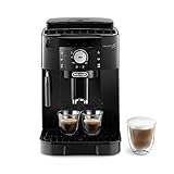 De'Longhi Magnifica S ECAM11.112.B, Cafetera Superautomática con Boquilla para Leche, Cafetera Espresso del Grano a la Taza con 2 Recetas One-Touch, Panel de Control Soft-Touch, 1450W, Negro