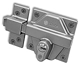 Lince Cerrojo Europerfil 7932EBP I Cerrojo acabado en bicapa plata I Protección anti-bumping, anti-ganzúa, anti-torsión I Especial para verjas, cancelas y puertas metálicas