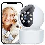 Cámara de Vigilancia WiFi Interior de Seguridad con Detección de Movimiento y Visión Nocturna | Camara IP 1080P | Camara Vigilancia para Perros y Bebé con Audio Bidireccional Compatible iOS Android L