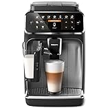 Philips EP4346/70 Serie 4300 - Cafetera superautomática, 8 variedades de café, Sistema LatteGo, Molinillo cerámico, Pantalla táctil