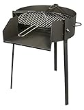 Imex El Zorro 71582 Barbacoa redonda con soporte para paella, diámetro 60 x 75 cm