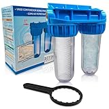 Estacion doble Protección Sedimentos, Anti cal y Anti corrosión del agua para toda la casa
