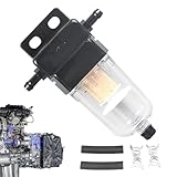 Separador de agua con filtro - Separador de filtro, filtro generador | Reemplazo del conjunto de filtro del tanque resistente al calor para gasolina y, agua separada (4,4x