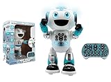 LEXIBOOK Powerman Advance-Robot de Control Remoto, Juguete Interactivo niños, Camina, Baila, Toca música, Hace y Cuenta Historias, concursos educativos, Stem programable