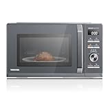 Toshiba MW3-AM25PFI(MG) Solo Microondas 25L 900W Microondas en Delgado Morandi Gris. Con inversor original, Chef-Defrost, 10 modos, 7 menús de coches, Easy Clean
