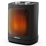 Pro Breeze Mini Calefactor Cerámico 1800 W con Oscilación Automática y 2 Niveles de Potencia – Para Casa, Habitaciones y Oficinas - Negro