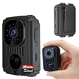 Mini Cámara Espía Oculta HD Sin Wifi – Camara Vigilancia de Coche con Visión Nocturna y Detección de Movimiento, Funciona sin Internet, 11 Horas de Batería - Camara Vigilancia Sin Wifi, MicroSD 128GB