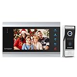 TMEZON Videoportero Timbre Video Sistema Intercomunicador, Monitor 1080P 7 zoll y Timbre con Cable para 1 Familia, tecnología de 4 Cables,Botón táctil, visión Nocturna, instantánea/grabación