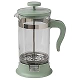 Ikea UPPHETTA - Cafetera de 1 l, cristal y acero inoxidable, color verde claro