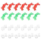 Flaconi 24PCS Clips Puertas Coche,Sujetadores de Manija de Puerta,Clip de Retención de la Palanca de Bloqueo de la Puerta,Adecuado para Varillas de 2,0 a 3,5 mm y Orificios de 5,5 a 6,5 mm