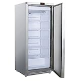 GGM Gastro Congelador ECO - 600 Litros - 1 Puerta - 492 W - Congelador Comercial Eficiente en Energía - Acero Inoxidable - Aislamiento de 6 cm - Termostato Digital - TKSS600SFN