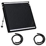 vidaXL Panel Calefactor Solar para Piscina Sistema de Calefacción Calentador Agua Caliente Sol de Energía Ecológica Ángulo Ajustable 75x75 cm