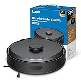 Tapo RV30 MAX - Robot Aspirador con 5300Pa, Doble Navegación LiDAR+IMU, Tasa de Recogida de Polvo Superior al 97%, IQ+ Smart Cleaning, Mapeo 3D, Control por Voz y App