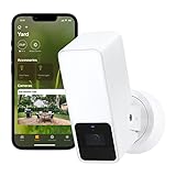 Eve Outdoor CAM (White Edition) – cámara Segura con Foco, máxima Seguridad y privacidad (HomeKit Secure Video), visión Nocturna, Wi-Fi, Sensor de Movimiento, comunicación bidireccional