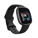 Fitbit Versa 4,Black/Graphite Smartwatch, Unisex-Adult, Negro/Aluminio Grafito, One Size