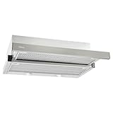 Teka CNL 6400.2 - Campana Extractora 60 cm, Extractor Cocina Extensible, Anti Huella, 2 Velocidades + Intensiva, Campana Telescópica, Programador de Tiempo, Iluminación LED, Color Acero Inoxidable