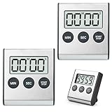 YdseozOA Temporizador digital con alarma fuerte, temporizador digital de cocina, temporizador de cocina con soporte magnético y interruptor de encendido/apagado, alarma de cocina para cocinar,