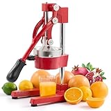 CO-Z Exprimidor Manual de Granadas y Cítricos Exprimidor de Zumo Manual de Acero Inoxidable Exprimidor a Mano Profesional para Naranja, Limón y Frutas