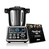 Ufesa Totalchef Robot de Cocina con múltiples programas para cocinar, 1700W de potencia, Pantalla LCD, Incluye recetario y báscula integrada, Jarra de 3.5 l