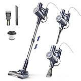YISORA 23 Kpa aspiradora Escoba con Cable de 6 m,Aspiradora 6 en 1 con Cable, Aspirador de Alta Potencia de succión, Motor de 600 W, aspiradora Independiente, Limpiador de vacío para Suelos Duros