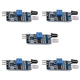 Youmile - Paquete de 5 módulos infrarrojos de sensor de evitación de obstáculos por infrarrojos para Arduino Smart Car Robot 3 hilos