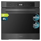 Cecotec Horno Integrable Pirolítico 60cm Bolero Hexa P506000 Matt A+. 3400W, 81L de Capacidad, 11 Funciones con Airfryer Master, Pizza Master, 3D Cooking, Steam Base X2, Pirólisis