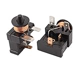 Ruilogod 1/5 Carving Refrigerador Compresor Securador sobrecargado Relé 2 PCS