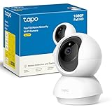 Tapo C200 - Cámara IP WiFi 360° Cámara de Vigilancia FHD 1080p,Visión nocturna, Notificaciones en tiempo real, Admite tarjeta SD,Detección de movimiento,Control Remoto,Compatible con Alexa