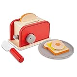 JOCCA - Tostadora de Juguete de Madera con Accesorios para Niños Niñas| Montessori|Complementos Desayuno Infantil| Más de 2 Años| Juguete| Regalo Niño Niña| Electrodoméstico de Juguete