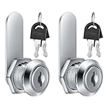 6 Piezas 16mm Cerradura de Seguridad para Buzón, Bloqueo de Leva, Seguridad Cerradura Leva con Llaves para Armario TaquillasGabinete Alacena Buzón Cajón, Cerradura de Lengüeta (6)
