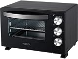 Becken Horno Eléctrico de Sobremesa, Capacidad 20L, 1380W, Temporizador 60 Min, Negro (7623958)