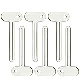 CRLLDPM 6 Piezas Exprimidor de Tubos de Acero Inoxidable, Exprimidor de Pasta de Dientes, Exprimidor Pasta Dientes para Cosméticos, Betún, Pigmentos