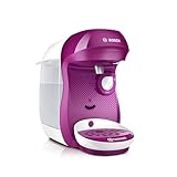 Bosch - Cafetera multibebida TASSIMO HAPPY, más de 40 especialidades, OneTouch, servicio individual, tamaño compacto, INTELLIBREW, morado, TAS1007