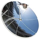 Cocina solar portátil, hornos al aire libre, kits de estufa de cocina solar, 1500 W, 1,5 m de diámetro, cocina solar para acampar al aire libre para calefacción solar, concentrador solar de bricolaje