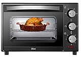 Mini Horno 9 Litros | 800 W | 60° - 230°C | Temporizador | Bandeja para Migas Plegable | Horno Pequeño de Camping
