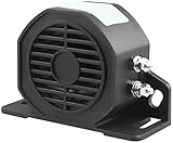Tiardey Alarma de advertencia de respaldo resistente al agua de 12 V-80 V 107 dB con tono de pitido súper fuerte para camión, furgoneta, carga, coche, camión, vehículos pesados