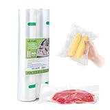 GRIFEMA GH82, Bolsas de Vacío para Alimentos, 2 Rollos 28x600 CM, Bolsas de Envasado al Vacío de Alimentos Aptas para Máquinas de Vacío