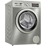 Bosch Lavadora, Libre Instalación, 8 kg, Serie 6, EcoSilence, Acero Antihuellas, WUU28T8XES