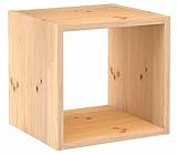 Astigarraga Kit Line Estantería Modular 1 Cubo Dinamic, Madera Maciza de Pino - 36,2x36,2x33 cm