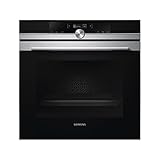 Siemens Horno eléctrico empotrable HB632GBS1 iQ700, de acero inoxidable, A+, CoolStart, sin precalentamiento, puerta de horno con SoftMove para apertura y cierre amortiguado, aire caliente 4D