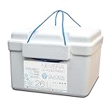 GREATOYAR Caja Térmica de Espuma, Nevera de Poliestireno para Alimentos y Bebidas, Enfriador y Calentador, Reutilizable, 100% Reciclable, 26 litros